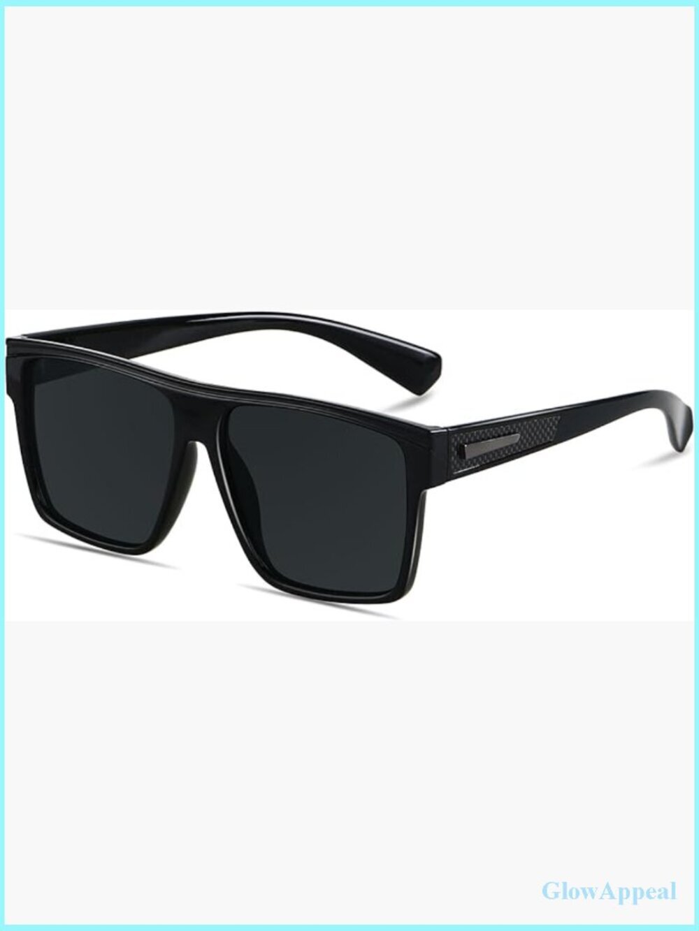 Square Polarized Sunglasses UV Protection Oversized Flat Top Big Shades Driving